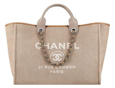 Сумка Chanel Large Toile Logo Shopping Tote